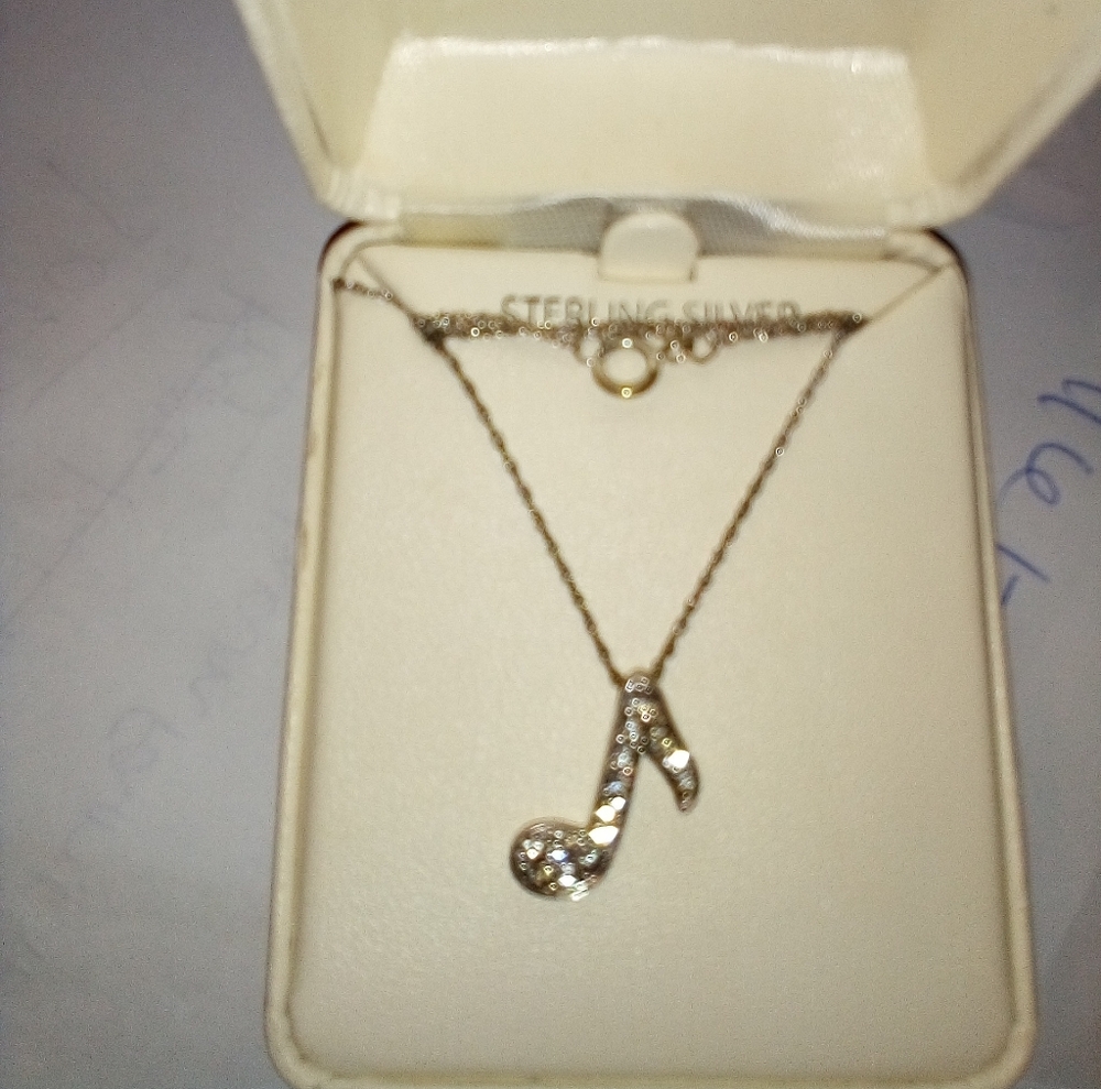 Sterling Silver Music Note - Picture 2 of 3